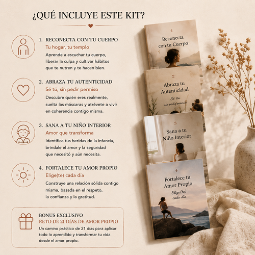 Kit de Amor Propio: 4 Guías + Reto de 21 Días