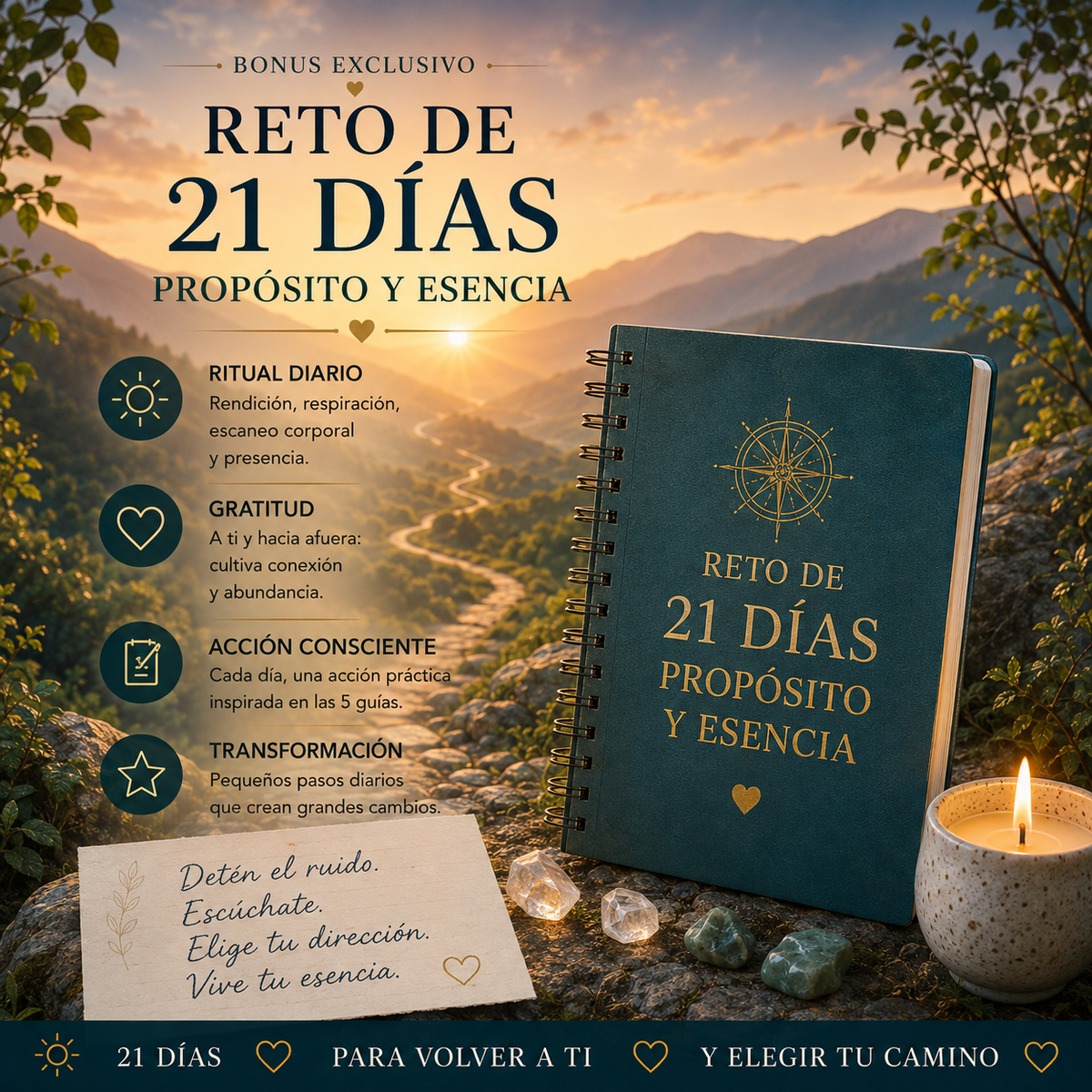 Kit Propósito y Esencia: 5 Guías + Reto de 21 Días
