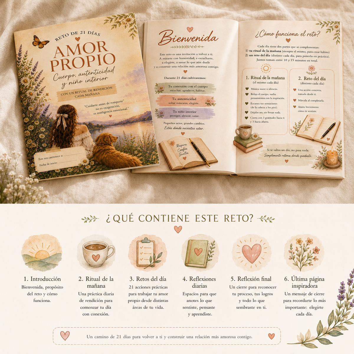 Kit de Amor Propio: 4 Guías + Reto de 21 Días